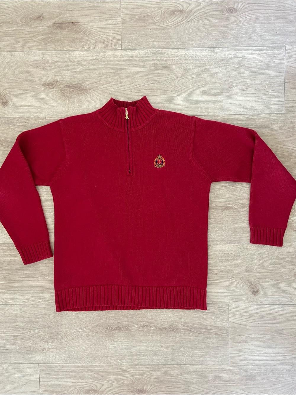 Lauren Ralph Lauren Cotton-Zip Knit Sweater